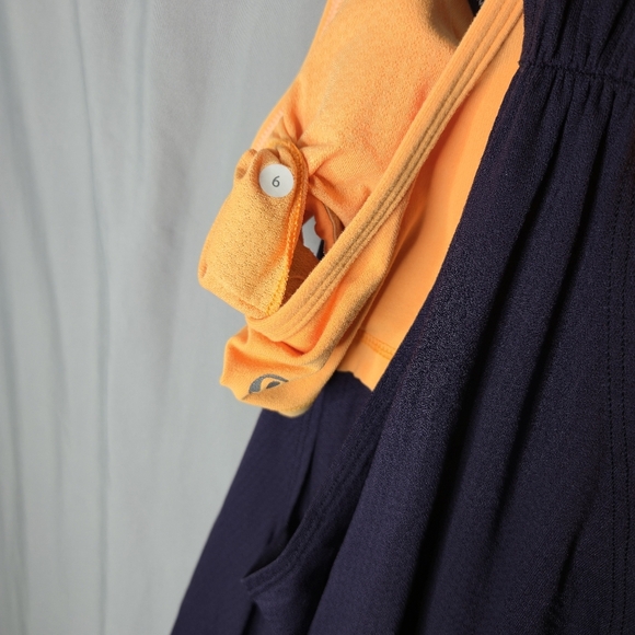 Lululemon No Limits Tank With Built In Bra Orange And Blue Size 6 - Picture 6 of 6